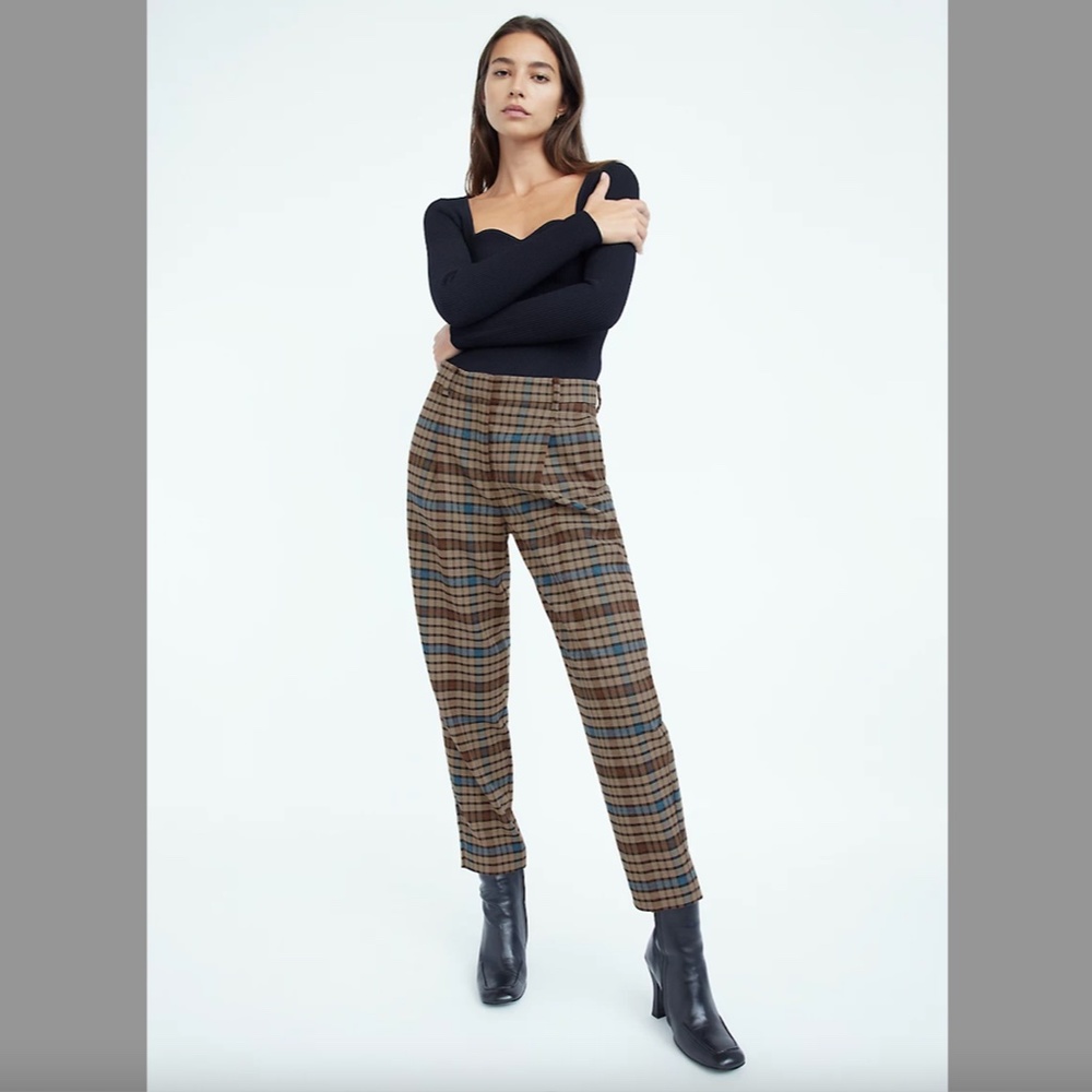 Vintage Inspired Academia Checkered Trousers (Aritzia Nightscape Pant)